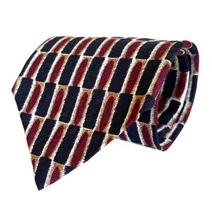 Vintage Ferrell Reed for Mills Touché Checkered Handmade Silk Tie